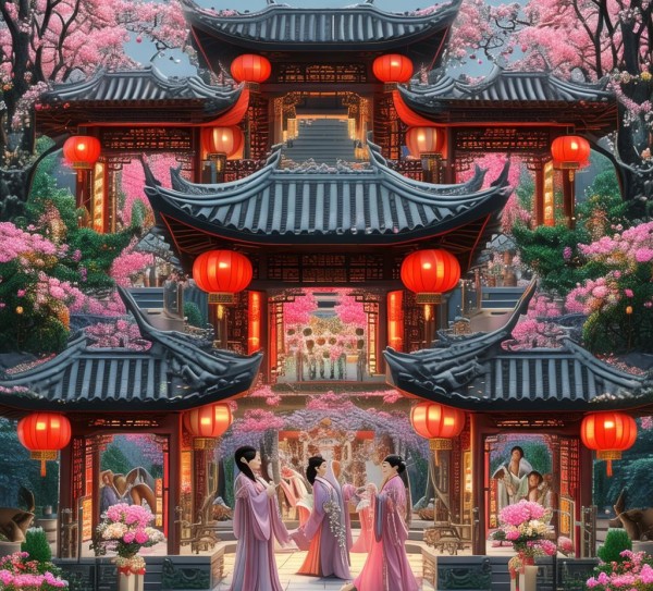 古韵流芳，揭秘古代婚庆布置的艺术风华