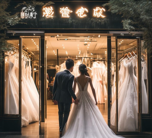 抖音团购，拾玥婚纱礼服定制，启程美丽蜕变之旅