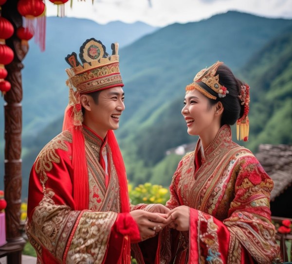 贵州六盘水发耳镇婚礼，传统习俗中的浪漫传承