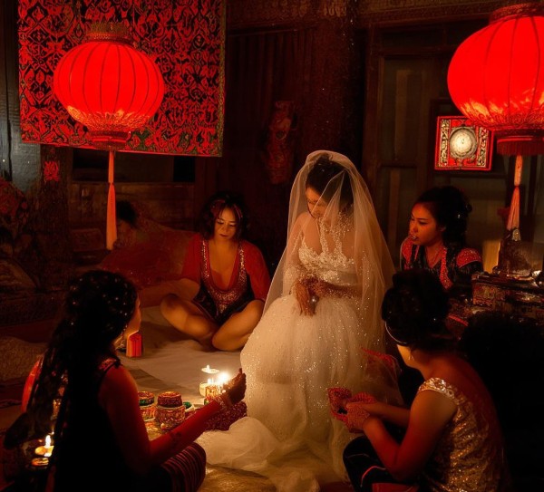 伊犁婚礼，揭秘新娘出嫁前夜的神秘习俗
