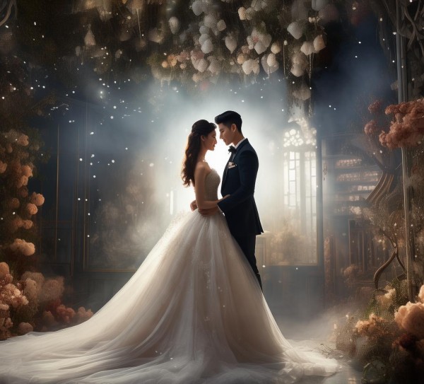 三亚典爱9来zi婚纱摄影工作室，定格爱情，梦幻婚纱照的艺术殿堂